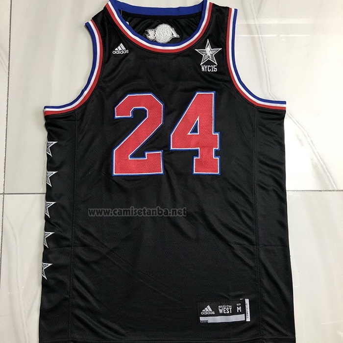 Camiseta All Star 2015 Kobe Bryant #24 Negro